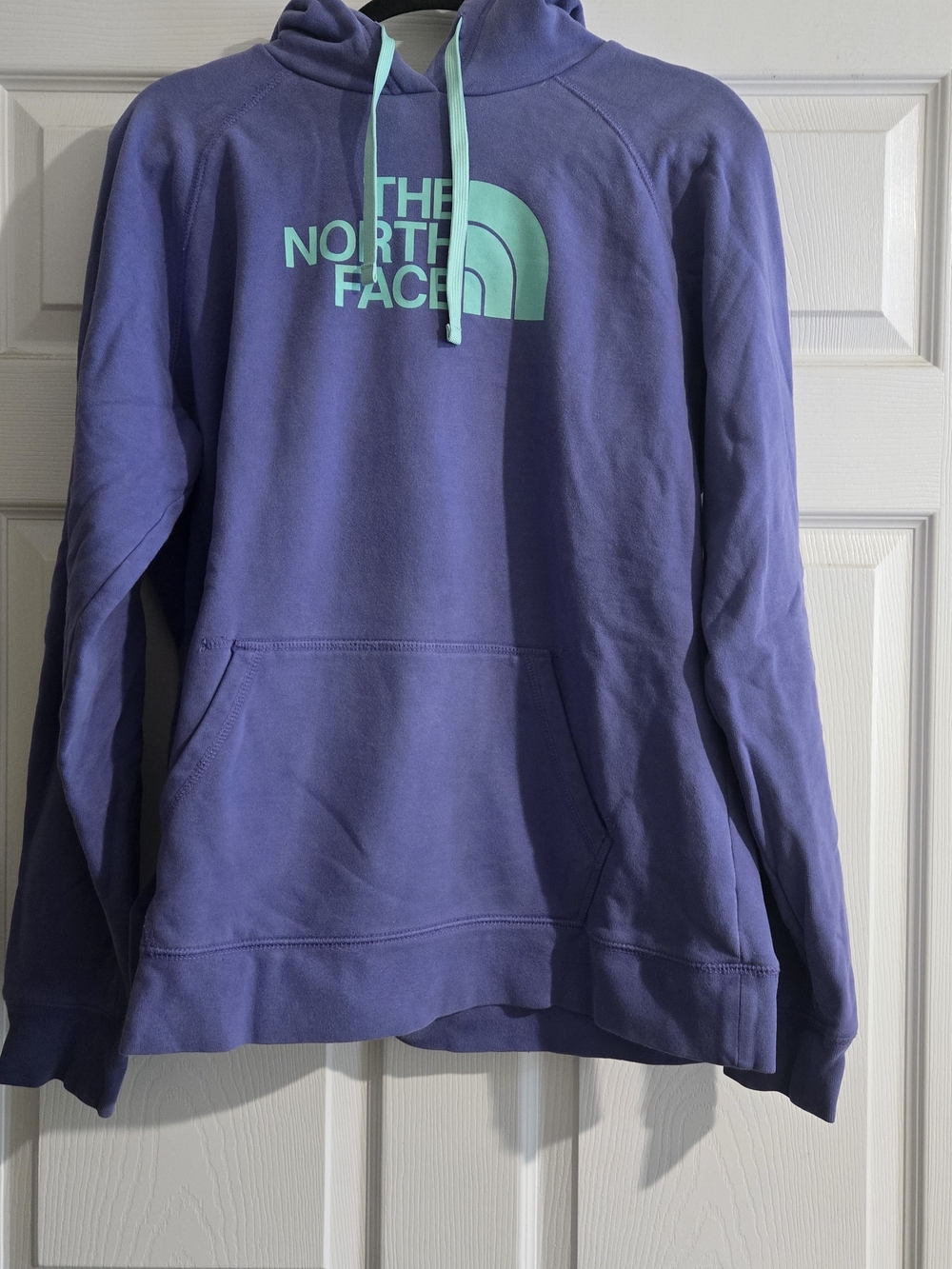 The North Face Lavender Hoodie with Mint Logo
